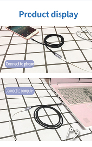 <span class=keywords><strong>Cable</strong></span> de Audio Auxiliar de Extensión para Auriculares <span class=keywords><strong>con</strong></span> Conector <span class=keywords><strong>Jack</strong></span> de 3.5mm Chapado en Oro, <span class=keywords><strong>Macho</strong></span> a Hembra, <span class=keywords><strong>con</strong></span> <span class=keywords><strong>Micrófono</strong></span>, Sonido de Alta Fidelidad para Auriculares - Product Image 5