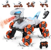 EPT 8 Tekerlekli Hareket Algılayıcı Spreyli Sürüklenen Tırmanan Dönüşen Mekanik Robot 360 Derece Takla Atan Uzaktan Kumandalı Dinozor Araba