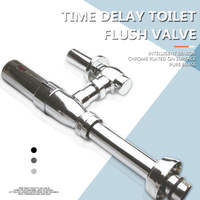 Valve de chasse d'eau à double commande par capteur et pédale pour usage hôtelier