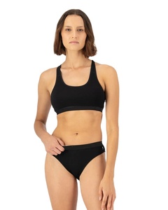 ชุดชั้นในกีฬาแบบเต็มคัพเสริมทรง 160 GSM ทำจากผ้าขนแกะเมอริโน พร้อมกางเกงใน สำหรับผู้หญิง ออกกำลังกาย โยคะ วิ่ง ฟิตเนส แห้งเร็ว - Product Image 1