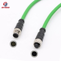 Cable de Señal Industrial Personalizado M12 de 8 Pines, Código A, 22AWG, 24AWG, 26AWG, CAT5E, 100MHz, para Codificador de Servo Absoluto SSI EnDat BiSS-C