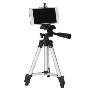 Travel <b>Tripod</b> For Dslr Mirrorless Cameras Portable Aluminum Mini <b>Tripod</b> With Twist Lock 35cm Folded Length Silver Color - Product Image 2