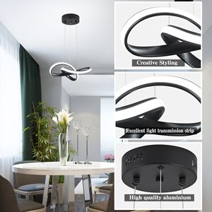 Lustre LED de style nordique pour <span class=keywords><strong>restaurant</strong></span>, design moderne et unique, décoration créative pour café - Product Image 5