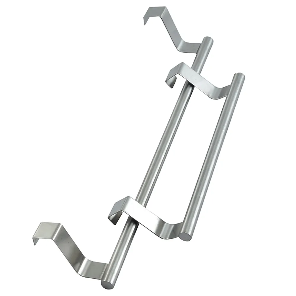 towel rack Kitchen or Bathroom Over the Door Extendable Stainless Steel Holder Towel Rail