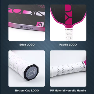 Vợt cầu lông pickleball bằng sợi carbon thô T700 di động, thiết kế 16mm, công nghệ kiểm soát sức mạnh, cán vợt ép nhiệt - Product Image 4