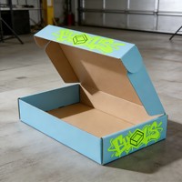 Boîte d'expédition en papier kraft imprimée sur mesure, recyclable, écologique, pour l'e-commerce, les cadeaux et la logistique
