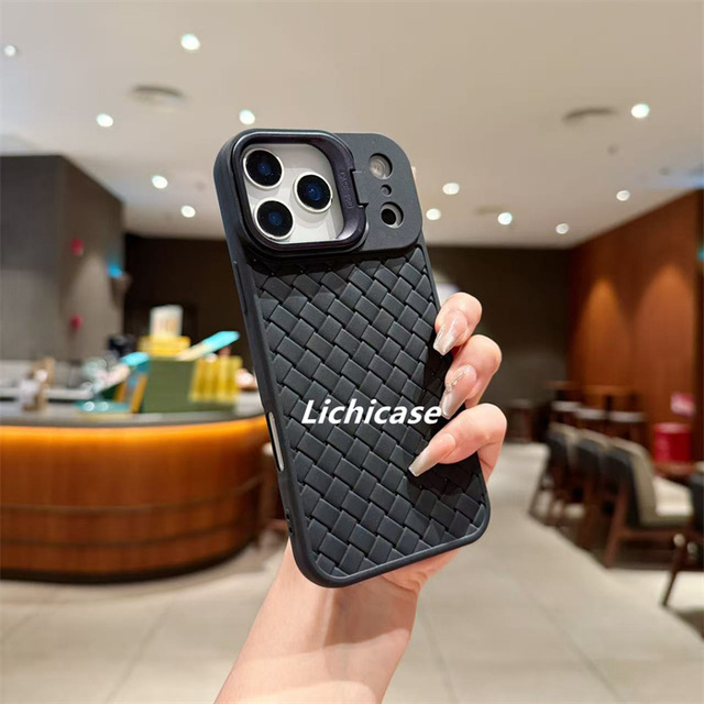 Lichicase Woven Pattern Ultra-Thin TPU Breathable Phone Case for Itel A70 A70S P55 P55T P55 Plus Soft Cover Shell