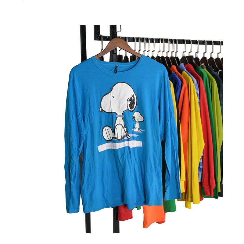 Cheap Price Wholesale Used Summer Men Clothes Long Short Sleeve Shirt Second Hand Clothing