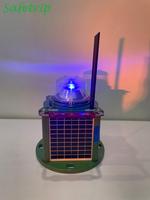 Safetrip, certifié ICAO, éclairage de bord de piste portable à énergie solaire, lumière LED bleue pour une solution d'éclairage aéroportuaire complète