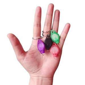 Mini porte-clés Led avec Logo personnalisé, porte-clés d'éclairage, lampe de poche, à piles - Product Image 6