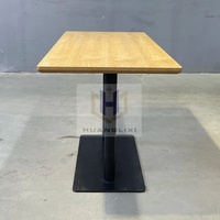 Meubles de pub et de restaurant commerciaux Offre Spéciale Table Fast Food Cafe Shop Tables à manger en MDF contreplaqué à vendre