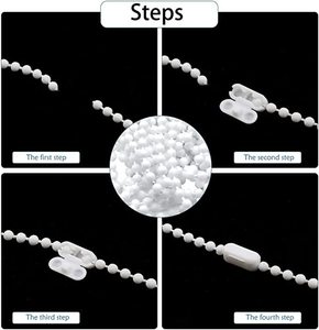 Zebra Rèm Phụ kiện thiết lập con lăn & dây với bóng Chuỗi nối nhựa được xây dựng trong cài đặt loại - Product Image 3
