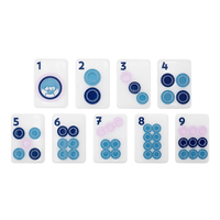 En stock : Jeu de Mahjong américain en acrylique blanc avec tuiles personnalisées imprimées papillon et floral