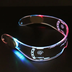 Cyberpunk LED Glowing <strong>Glasses</strong> Fashionable Plastic <strong>Party</strong> Supplies for Men Women for <strong>Parties</strong> Events Premium Promotional <strong>Item</strong> - Product Image 3