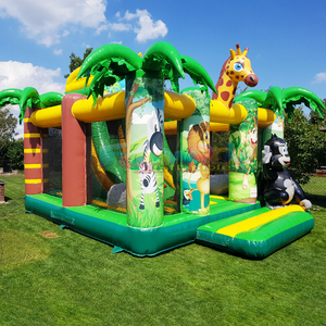 บ้านลมเป่าลมสำหรับเด็กเล่นกลางแจ้งพร้อมสไลเดอร์ - Product Image 3