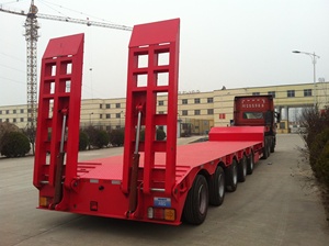 Semi <span class=keywords><strong>remorque</strong></span> Lowboy 100T/Cinq lignes Dix essieux Semi <span class=keywords><strong>remorque</strong></span> robuste de 150 tonnes pour transporter l'équipement lourd à vendre - Product Image 2