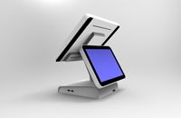 Terminal POS Android de pantalla dual, tableta de 15 pulgadas, todo en una pantalla táctil, sistema POS Android/software POS para restaurante