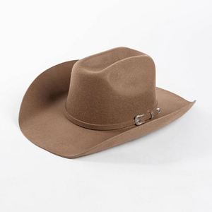 Autumn Winter New Fashion 100% Wool Felt Cowboy <b>Hat</b> Buckle Decorative Warped Wide Brim <b>for</b> Outdoor Fishing Travel Warm Adults - Product Image 5