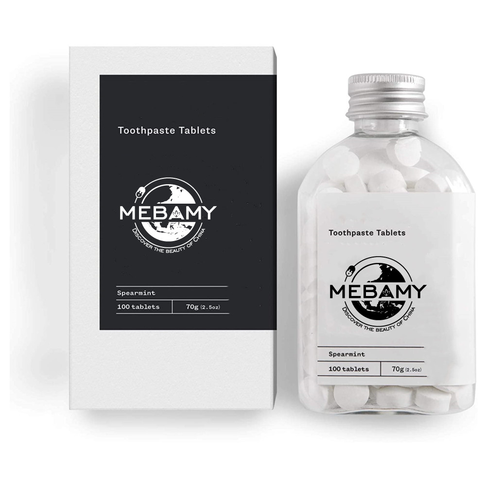 Фирменная Экологически чистая дорожная зубная паста в таблетках, 100 таблеток