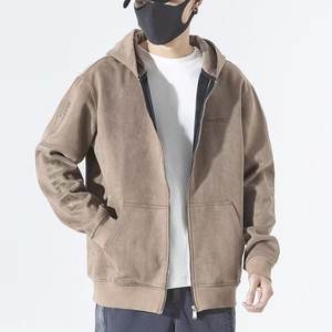 Zipper <b>Cardigan</b> <b>Hoodie</b> Hooded Winter Men's Spring Autumn Sports Jacket <b>Long</b> Sleeve Loose Fit Printed Design 2024 Cross-Border - Product Image 4