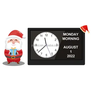 Orologio con calendario digitale LCD da 10 10.1 pollici più venduto di alta qualità orologio da giorno con demenza per regalo di natale/compleanno per anziani