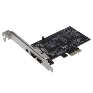 PCIe with 6Pins FIREWIRE 400 PCI-E IEEE 1394 CARD CHIPSET WORK WIN7 MAC OS