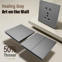 Enchufe de Pared Universal Estándar Británico de 13/16A, Logotipo Personalizable, Retroiluminado, 220V, USB Tipo-C, ODM, OEM, de Fábrica