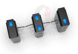 Zento Brushed Anti-Tailgating QR Code Escaneo Acceso de doble dirección Color Slecting Flap Gate Torniquete Barrera - Product Image 6