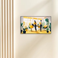 Écran LCD publicitaire pour vitrine de magasin, ultra-fin, à cadre ultra-narrow, haute luminosité, lecteur multimédia numérique