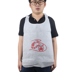 Bán buôn dùng một lần không dệt Tạp dề tùy chỉnh quảng cáo Logo BIB dùng một lần nhà hàng Tạp dề cho người lớn - Product Image 3