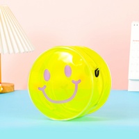 Vente en gros PVC transparent petit sac de rangement porte-monnaie logo personnalisable visage souriant portable et fermeture à glissière