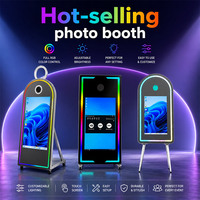 Photomaton portable avec boîte à lumière, technologie avancée, photomaton pour iPad, beauté/ventes/location