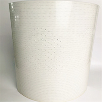 Banda transportadora de PU/PVC blanca para mesa de corte, banda transportadora de PU al vacío para máquina de corte