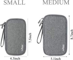 Bolsa Organizadora de Cables Electrónicos de Muestra Gratuita - Bolsa de Almacenamiento de Accesorios Digitales Electrónicos de Doble Capa Portátil para Viajes - Product Image 2