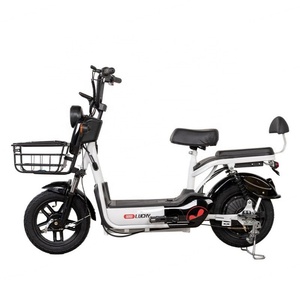 Factory Wholesale Electric Scooter 14 Inch 350W Adult Electric <b>Bicycle</b> 48V12Ah Rechargeable Lead-acid Battery Electric Bike - Product Image 1