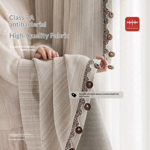 Nouveaux rideaux chenille rayés tissés colorés de Chuyang, occultants et anti-UV, lavables en machine pour chambres et salons - Product Image 3