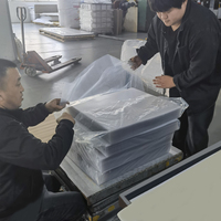 Feuille mate en plastique rigide givrée claire mince de PVC avec le film protecteur