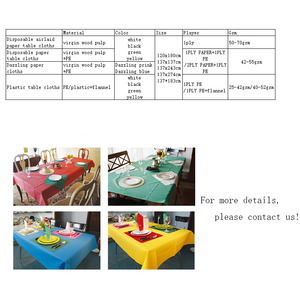 Premium <strong>Plastic</strong> + Flannel Tablecloth 54in X 108in Rectangle <strong>Plastic</strong> <strong>Table</strong> <strong>Cover</strong> for Parties - Product Image 3
