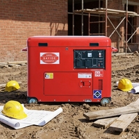Groupe électrogène diesel industriel ShanHua DH9500 refroidi par air, super silencieux, 5KW 6KW 7.5KW, démarrage électrique ATS 50/60Hz
