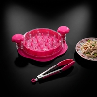 Outil de déchiquetage de poitrine de poulet antidérapant robuste Twist Pro, hachoir à viande visible avec brosse pour cuisine, barbecue, tacos