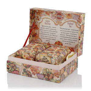 Boîte à thé <span class=keywords><strong>en</strong></span> <span class=keywords><strong>carton</strong></span> kraft personnalisée avec impression de logo, gaufrage, laminage mat et revêtement UV - Product Image 1