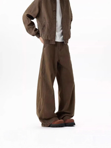 Jean en denim pour homme, coupe skinny, avec détail de bordure photo, effet délavé, vente en gros - Product Image 2