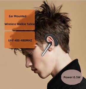 Cách Đài Phát Thanh Walkie Talkie 2 Pins Uv5r Móc Tai Loại T-M11 0.5W Siêu Mini Hai Cách Phát Thanh Chuyên Nghiệp D-Hình Dạng Hai Màu Đen Microphone - Product Image 4