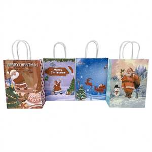 KUAIMA 16*8*22cm Custom Printing Gift <b>Bags</b> <b>Christmas</b> Kraft <b>Paper</b> <b>Bag</b> Manufacturing Coated Luxury Shopping Packaging <b>Bag</b> - Product Image 5