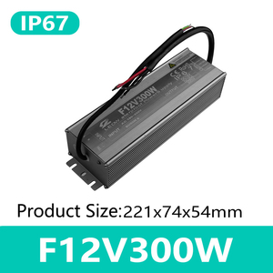 <strong>LED</strong> Driver 100-250V AC 12V 5A <strong>60W</strong> IP67 Waterproof Outdoor DC Battery Charger <strong>Power</strong> Supply for <strong>LED</strong> <strong>Strip</strong> Lights ROHS Aluminium - Product Image 3