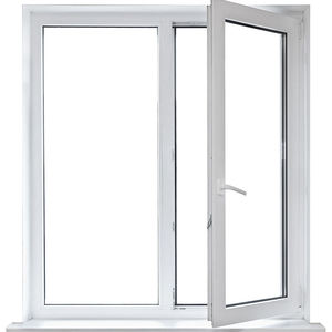 Thiết kế mới uPVC đôi pane Swing <span class=keywords><strong>PVC</strong></span> hồ sơ bên ngoài cửa sổ khuôn cửa sổ - Product Image 2