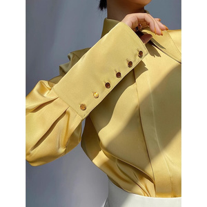 Elegante camicetta in raso <span class=keywords><strong>camicia</strong></span> da donna primavera/autunno a manica lunga con <span class=keywords><strong>collo</strong></span> a punta Premium - Product Image 2