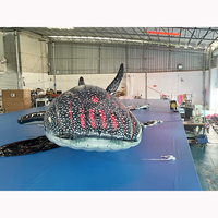 Modèle publicitaire gonflable géant en forme de requin marin en bâche PVC pour usage extérieur, personnalisable, direct usine