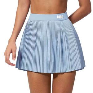 Faldas <span class=keywords><strong>de</strong></span> Tenis Plisadas <span class=keywords><strong>de</strong></span> Secado Rápido para Mujer con Logotipo Personalizado, Falda Deportiva <span class=keywords><strong>de</strong></span> Doble Capa para Correr, Falda <span class=keywords><strong>de</strong></span> Yoga Transpirable con Bolsillo - Product Image 1