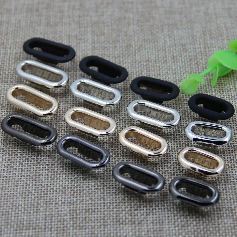 फैक्टरी थोक फैशन डिजाइन अंडाकार धातु पीतल grommet सुराख़ अंगूठी, कपड़ों के लिए eyelets